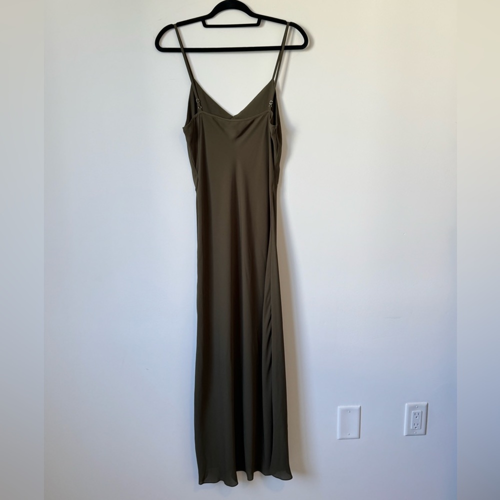 Ralph Lauren Army Green Dress - Size 10 - Picture 8 of 9
